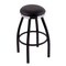 Holland Bar Stool Co 25" Counter Stool, Black Wrinkle, Vinyl Seat, Accent Ring, 360 Swivel C8B2C25BlkVinyl - alternate 1